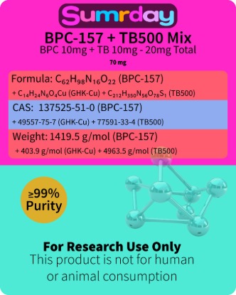 Picture of BPC 157 10mg+GHK-CU 50mg+TB500 10mg - 70mg Total