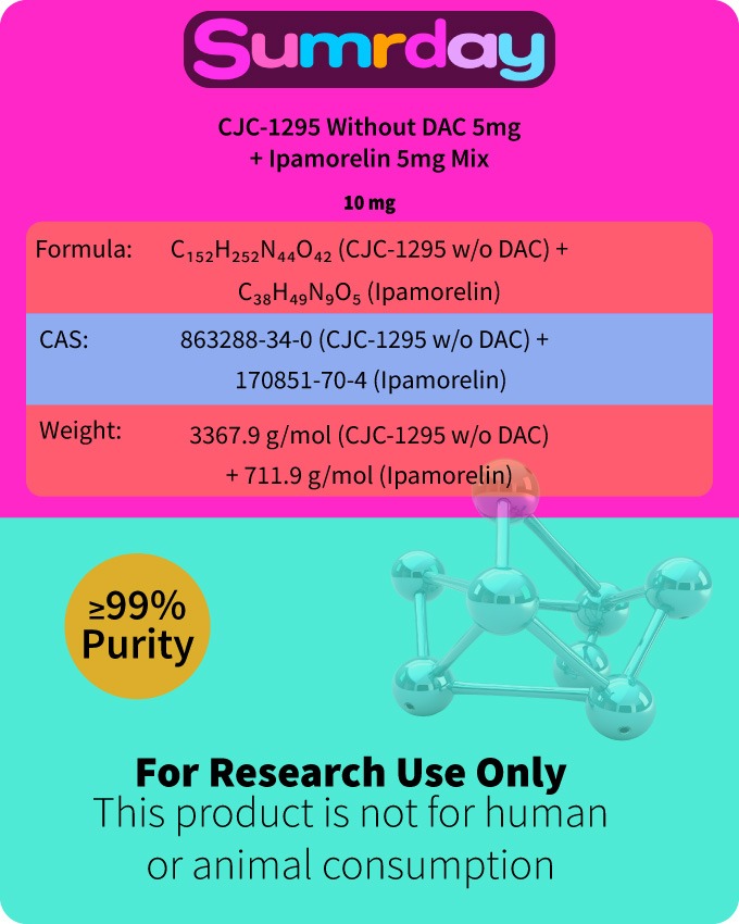 Picture of CJC-1295  without DAC 5mg + IPA 5mg - 10mg Total